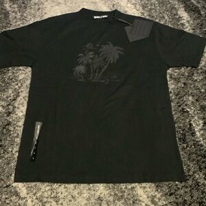 Palm Angels Palm Tree Logo Black on Black T-Shirt Men’s Size Large
